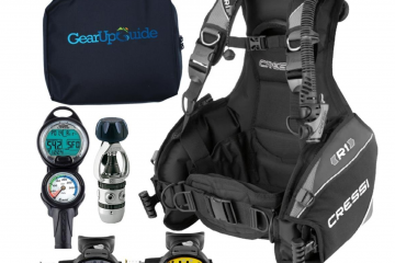 Cressi R1 BCD with Leonardo Dive Computer Console, AC2 Regulator and Octopus Package