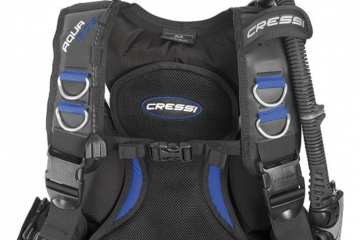 Cressi Aquaride Blue Pro BCD Top View