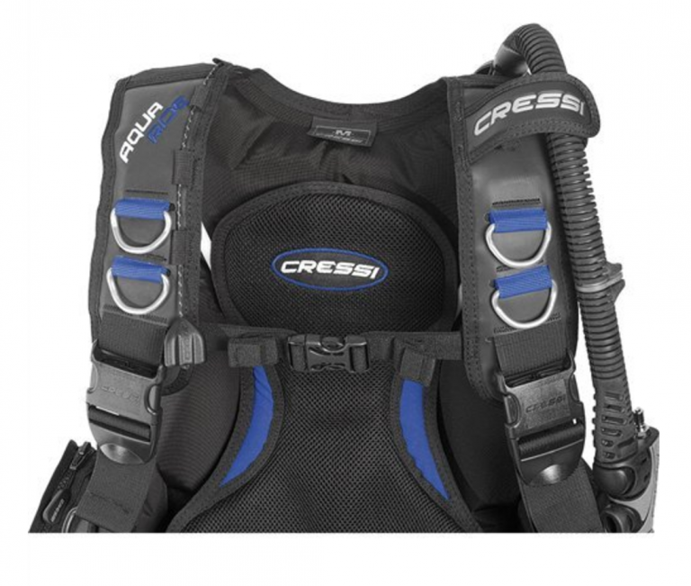 Cressi Aquaride Blue Pro BCD Top View