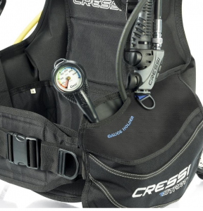 Cressi Integrated Pressure Gauge Compartment