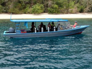 Small Dive Boat Bangka Indonesia