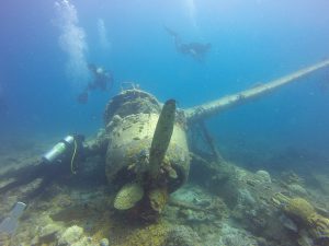 Seaplane Wreck Underwater