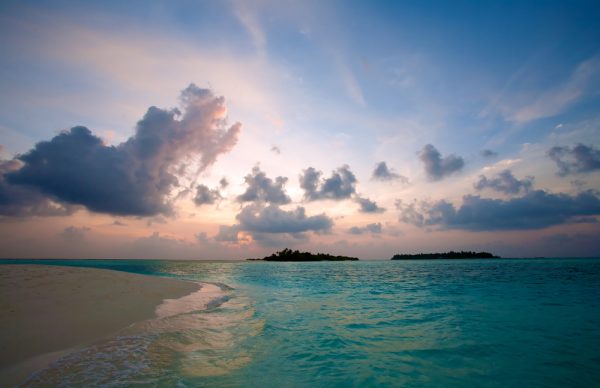 Maldives Moody Sunset Ari Atoll