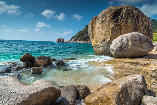 Thailand Koh Tao Rocky Beach View